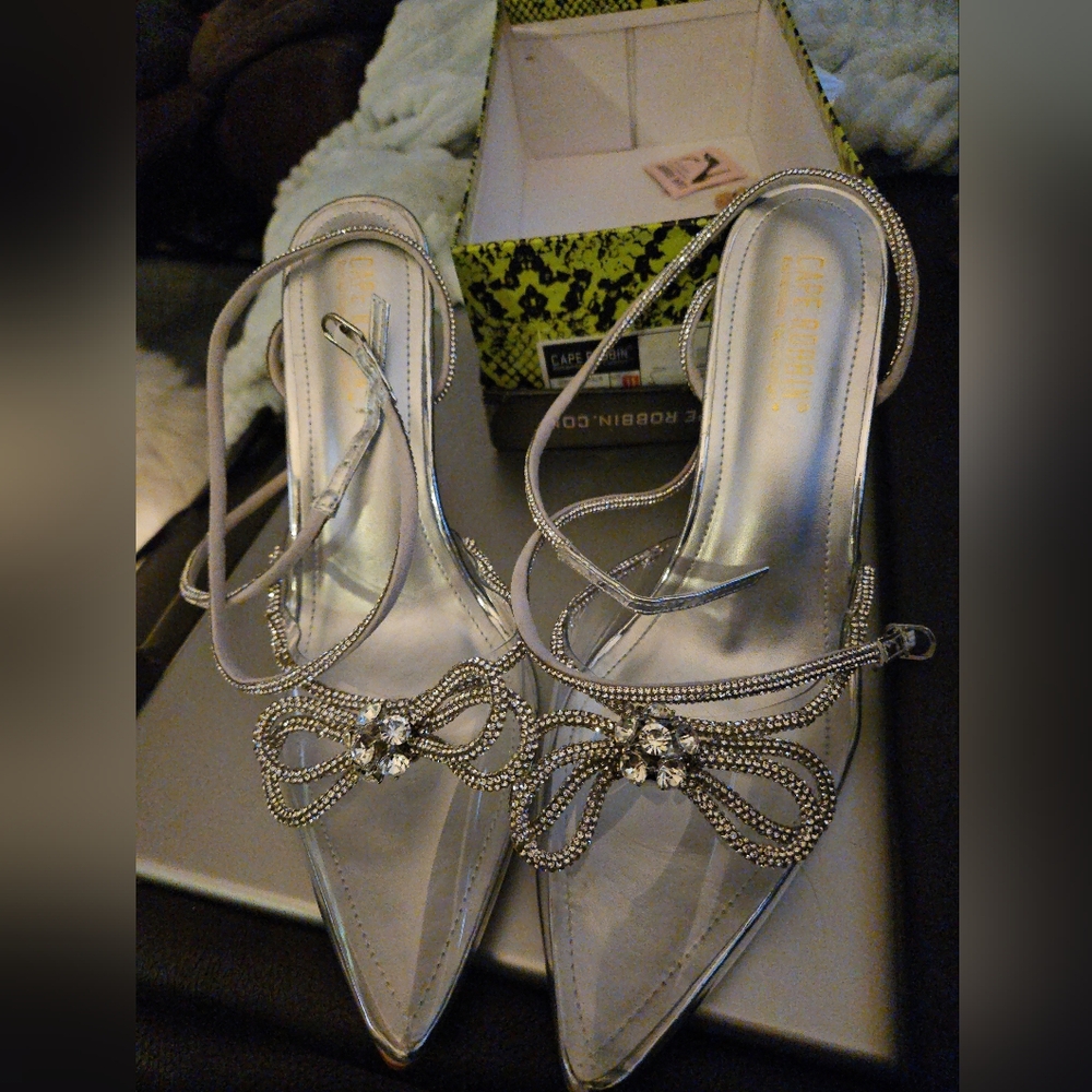 Cape Robbin Elegant Silver Women's Heels